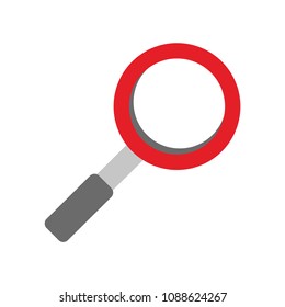 Magnifying glass icon. Flat modern style. Vector illustration. Logo. Search. Explore. Discover. Zoom in.