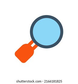 magnifying glass icon	flat style vector eps 10