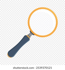 Magnifying glass icon in flat style. Loupe vector illustration on isolated background. Searching sign business concept.