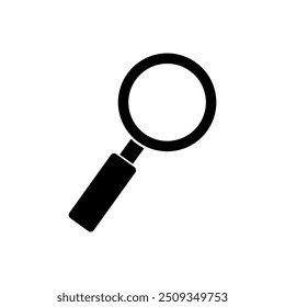 Magnifying glass icon illustrated on background