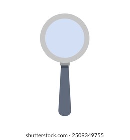 Magnifying glass icon illustrated on background