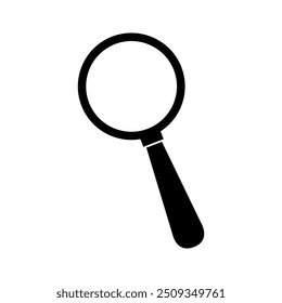 Magnifying glass icon illustrated on background