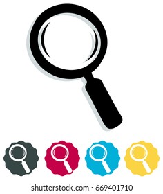 Magnifying Glass - Icon - Illustration