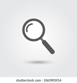 Magnifying glass icon, illustration vector