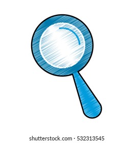 magnifying glass icon image vector illustration design 