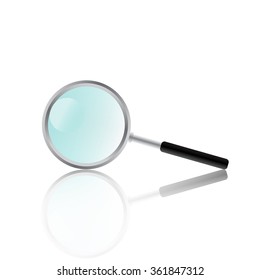 magnifying glass icon isolate on white