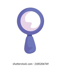 magnifying glass icon isolated flat