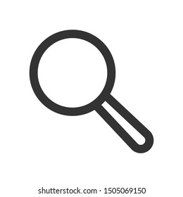 Magnifying glass icon isolated on white background. Search symbol modern, simple, vector, icon for website design, mobile app, ui. Vector Illustration