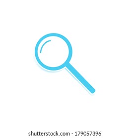 Magnifying Glass Icon Isolated on White Background