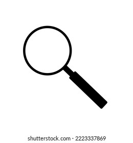 magnifying glass icon isolated on white background, vwctor illustration