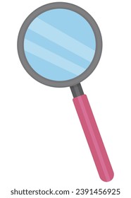 Magnifying glass icon isolated on white background.