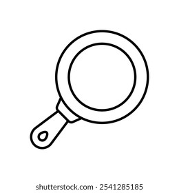 Magnifying Glass icon isolated on a white background. Vector illustration.