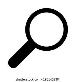 Icono de vidrio de aumento aislado ilustración vectorial. Icono de vector de estilo negro de alta calidad