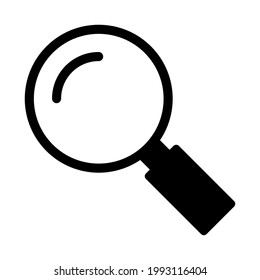 Magnifying glass icon isolated vector illustration. High quality black style vector icon
