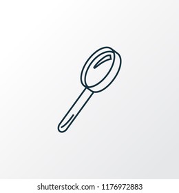 Magnifying glass icon line symbol. Premium quality isolated magnifier element in trendy style.
