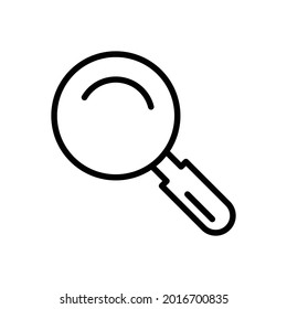 Magnifying glass icon, Line Vector graphics