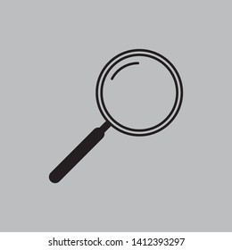 magnifying glass icon logo design template