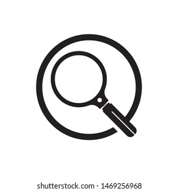 magnifying glass icon. Logo element illustration.magnifying glass symbol design. colored collection. magnifying glass concept. Can be used in web and mobile