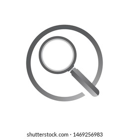 magnifying glass icon. Logo element illustration.magnifying glass symbol design. colored collection. magnifying glass concept. Can be used in web and mobile