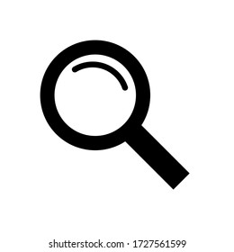 Magnifying glass icon, logo isolated on white background