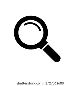 Magnifying glass icon, logo isolated on white background