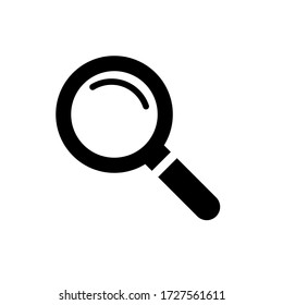 Magnifying glass icon, logo isolated on white background