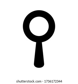 magnifying glass icon or logo isolated sign symbol vector illustration - high quality black style vector icons
