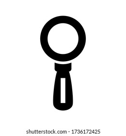 magnifying glass icon or logo isolated sign symbol vector illustration - high quality black style vector icons
