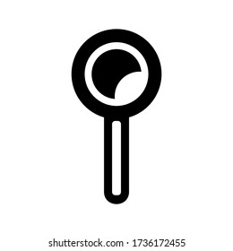 magnifying glass icon or logo isolated sign symbol vector illustration - high quality black style vector icons
