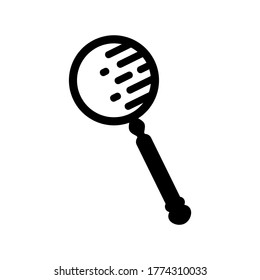 magnifying glass icon or logo isolated sign symbol vector illustration - high quality black style vector icons
