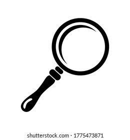 magnifying glass icon or logo isolated sign symbol vector illustration - high quality black style vector icons
