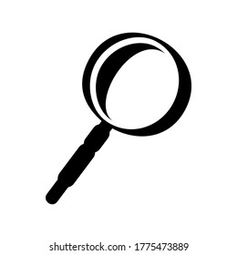 magnifying glass icon or logo isolated sign symbol vector illustration - high quality black style vector icons

