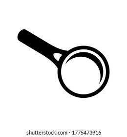 magnifying glass icon or logo isolated sign symbol vector illustration - high quality black style vector icons
