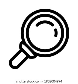 magnifying glass icon or logo isolated sign symbol vector illustration - high quality black style vector icons
