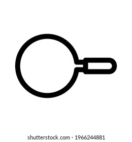 magnifying glass icon or logo isolated sign symbol vector illustration - high quality black style vector icons
