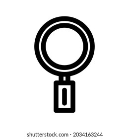 magnifying glass icon or logo isolated sign symbol vector illustration - high quality black style vector icons
