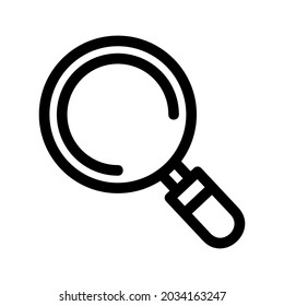 magnifying glass icon or logo isolated sign symbol vector illustration - high quality black style vector icons

