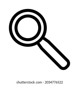 magnifying glass icon or logo isolated sign symbol vector illustration - high quality black style vector icons
