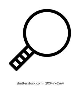 magnifying glass icon or logo isolated sign symbol vector illustration - high quality black style vector icons
