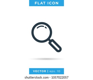 Magnifying Glass Icon Logo Vector Design Template