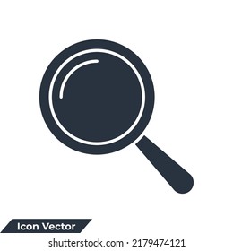 Magnifying glass icon logo vector illustration. search symbol template for graphic and web design collection