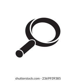 Magnifying glass icon logo vector illustration design template