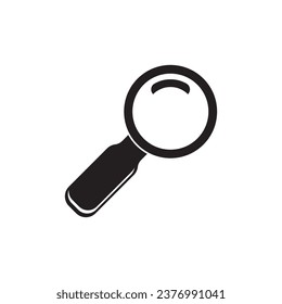 Magnifying glass icon logo vector illustration design template