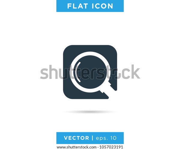 Magnifying Glass Icon Logo Vector Design Stock Vector (Royalty Free) 1057023191 Shutterstock