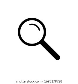 magnifying glass icon , loupe sign design