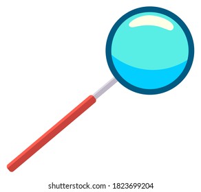 Magnifying glass icon. loupe sign. Concept for finding people to work for the organization. Business analysis symbol with magnifying glass. Icon for the search bar. Vector illustration in flat