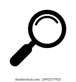 Magnifying glass icon, magnifier or loupe sign. Web search icon.