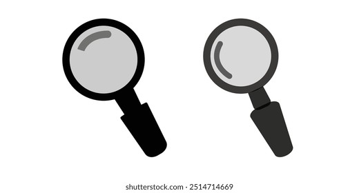 Magnifying glass icon, magnifier or loupe sign. search icon in generic style.