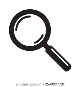Magnifying glass icon, magnifier or loupe icon. Search icon.