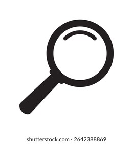 Magnifying glass icon, magnifier icon. Loupe icon. 